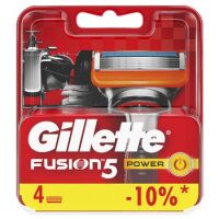 Кассеты для бритвенного станка Gillette Fusion Power, 4шт
