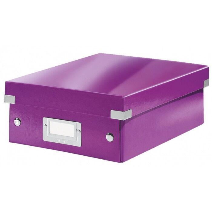 фото: Архивный короб Leitz Click & Store-Wow фиолетовый, A4, 280x100x370 мм, 60580062