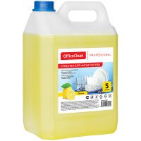 Средство для мытья посуды Officeclean Professional 5л, лимон, канистра