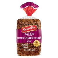 Хлеб Хлебный Дом Бородинский 400г, ржано-пшеничный, в нарезке