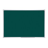 Меловая доска Officespace 90х60см, зеленая, лаковая, магнитная, алюминиевая рамка, полочка