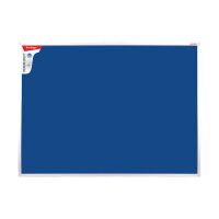 Доска текстильная Berlingo Premium 90х120см, синяя, алюминиевая рамка