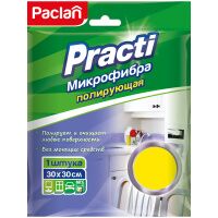 Салфетка для уборки Paclan 'Practi' микрофибра, 30*30см, европодвес