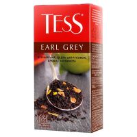 Чай Tess Earl Grey (Эрл Грей), черный, 25 пакетиков