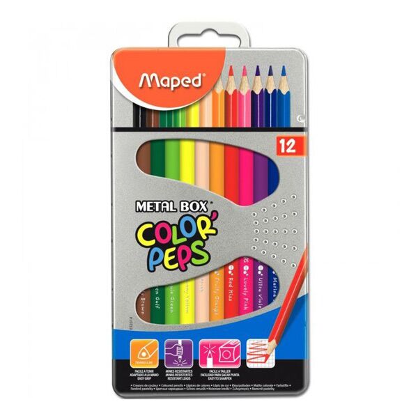 фото: Набор цветных карандашей Maped Color'Peps 12 цветов, 832014