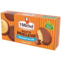 Печенье мягкое St Michel покрытое молочной шоколадной глазурью, 180г