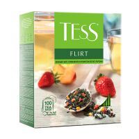 Чай Tess Flirt (флирт), зеленый, 100 пакетиков