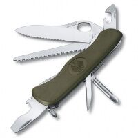 Нож перочинный Victorinox Military с фиксатором 10 функций, зеленый