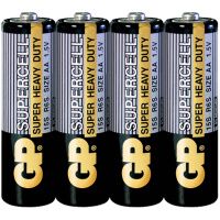 Батарейка Gp Supercell AA LR6, 1.5В, солевая, 4шт/уп