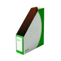Накопитель вертикальный для бумаг Промтара Офис Стандарт А4, 75мм, зеленый, 275з