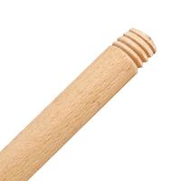 Ручка швабры 120см, деревянная, с резьбой