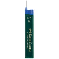 Грифели для механических карандашей Faber-Castell 'Super-Polymer', 12шт., 0,7мм, B