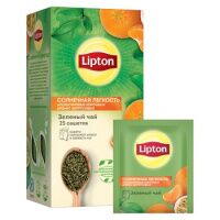 Чай Lipton Citrus Gurden зеленый, с ароматом цитрусовых, 25х1,4г