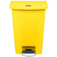Контейнер для мусора с педалью Rubbermaid Step-On 50л, желтый, 1883575