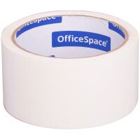 Клейкая лента упаковочная Officespace 48мм х40м, белая, 45мкм