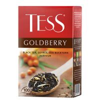 Чай Tess Goldberry (Голдберри), черный, листовой, 100 г