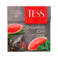 Чай Tess Grapefruit Chill (Грейпфрут Чилл), черный, в пирамидках, 20 пакетиков