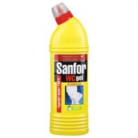 Чистящее средство для сантехники Sanfor WC 750мл, лимонная свежесть, гель