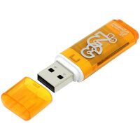 USB флешка Smart Buy Glossy 32Gb, 16/8 мб/с, оранжевый