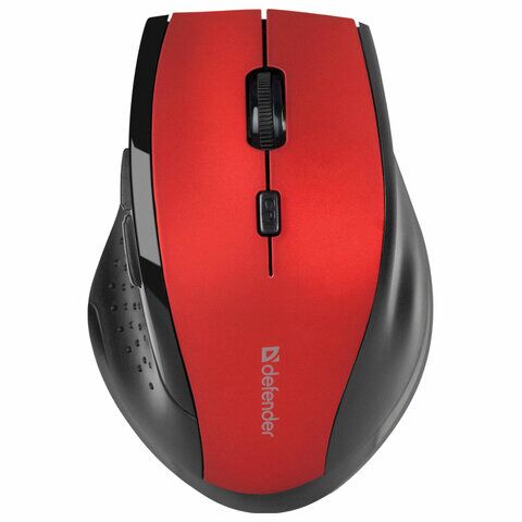 фото: Мышь беспроводная DEFENDER Accura MM-365, USB, 5 кнопок + 1 колесо-кнопка, оптическая, красная, 5236