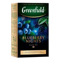 Чай Greenfield Blueberry Nights (Блюберри Найтс), черный, листовой, 100 г