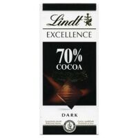 Шоколад в плитках Lindt Excellence горький, 70% какао, 100г
