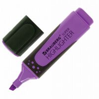 Текстовыделитель Brauberg Super фиолетовый, 1-5мм, прорезиненный корпус