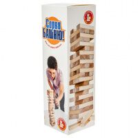 Игра настольная Башня 'Падающая башня', неокрашенные деревянные блоки, 10 КОРОЛЕВСТВО, 1506