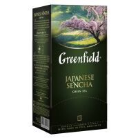 Чай Greenfield Japanese Sencha (Джапаниз Сенча), зеленый, 25 пакетиков
