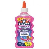 Клей для слаймов канцелярский с блестками ELMERS 'Glitter Glue', 177 мл, розовый, 2077249