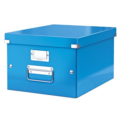 фото: Архивный короб Leitz Click & Store-Wow голубой, А4, 370х281х200мм, средний, 60440036