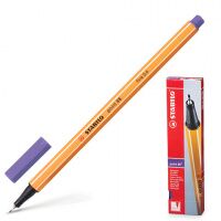 Ручка капиллярная Stabilo Point 88 фиолетовая, 0.4мм, полосатый корпус