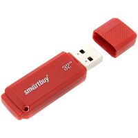USB флешка Smart Buy Dock 32Gb, 15/5 мб/с, красный