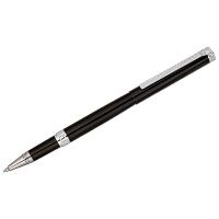 Ручка-роллер Delucci 'Classico', черная, 0,6мм, цвет корпуса - черный/хром, подар.уп.