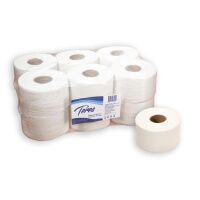 Туалетная бумага Экономика Проф в  рулоне, 200м, 1 слой, белая, мини, 12 рулонов, Т-00124