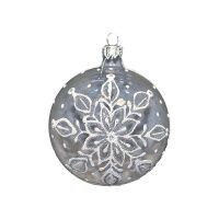 Шар Кристальная снежинка, 65 мм., в подарочной упаковке КУ-65-18369