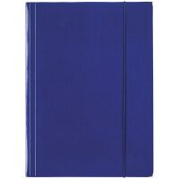 Картонная папка на резинке Esselte синяя, А4, до 400 листов, 13434