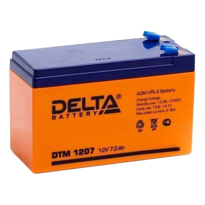 фото: Аккумуляторная батарея Delta DTM 1207 (12V/7,2Ah)