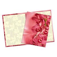 Папка адресная Цветы розовая, А4, картон