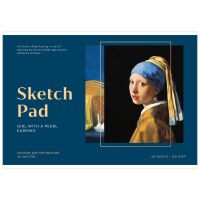 Альбом для рисования 40л., А4, на скрепке Greenwich Line 'Great painters. Vermeer', 120г/м2