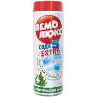 Универсальное чистящее средство Пемолюкс Сода 5 extra 480г, антибактериальный, порошок