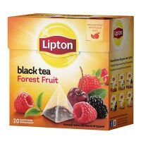 Чай Lipton Forest Fruit, черный, в пирамидках, 20 пакетиков