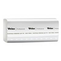 Бумажные полотенца Veiro Professional Comfort KV210, листовые, белые, V укладка, 250шт, 1 слой, 20 п