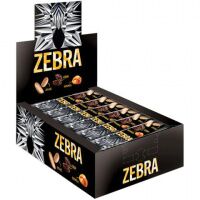 Батончик вафельный глазированный ZEBRA с изюмом и арахисом в мягкой карамели, 40 г, пакет, ЯВ252