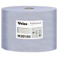 Протирочная бумага Veiro Professional Comfort W201, в рулоне, 1000шт, 2 слоя, синяя, 2 рулона