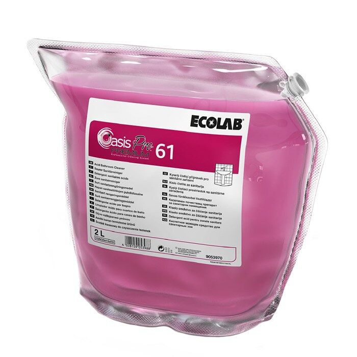 фото: Моющее средство Ecolab Oasis Pro 61 Premium 2л, для ванных комнат, 9053970