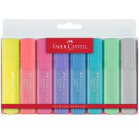 Набор текстовыделителей Faber-Castell '46 Pastel+Superfluorescent' 8 цв., 1-5мм, пластик. уп., европ