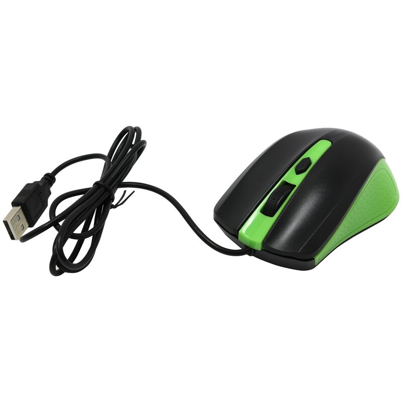 фото: Мышь Smartbuy ONE 352, USB, зеленый, черный, 3btn+Roll