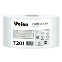 Туалетная бумага Veiro Professional Comfort Т201, 12 рулонов, белая, 1 слой, 180м