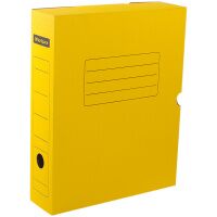 Архивный бокс Officespace желтая, A4, 75мм